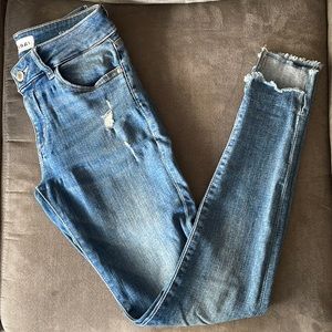 DL1961 Emma Power Legging in Melbourne Distressed frayed hem skinny jeans 24